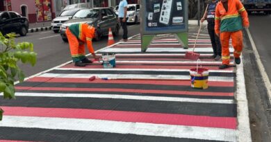 Prefeitura realiza serviços de manutenção na área central de Manaus 