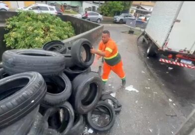 Prefeitura já recolheu mais de 30 mil pneus jogados nas ruas de Manaus