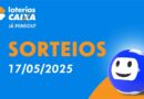 Lotofácil 3394: resultado do sorteio deste sábado (17/05/2025)