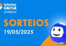 Lotofácil 3395: resultado do sorteio desta segunda-feira (19/05/2025)