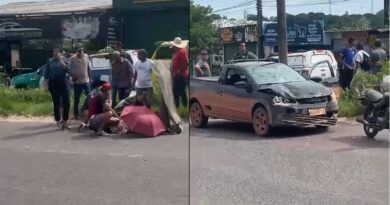 Duas crianças são atropeladas em faixa de pedestres na zona norte de Manaus