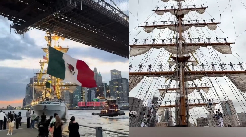 Navio da Marinha Mexicana colide com Ponte do Brooklyn e deixa dezenas de feridos em Nova York