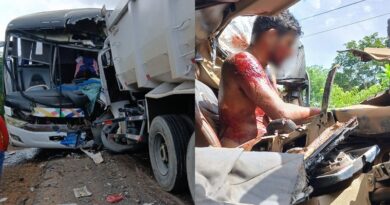 Vídeos: Urgente – Grave acidente na AM-010 deixa um morto e três feridos após colisão entre caçamba e ônibus