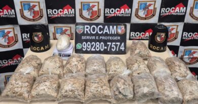 ROCAM apreende 18 pacotes de oxi em laboratório de drogas desativado na zona Norte de Manaus