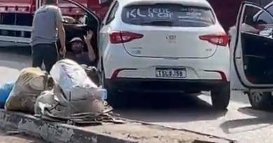 VÍDEO: policial atira contra carro de motorista de aplicativo após acidente em Manaus