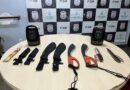 Guarda Municipal detém indivíduo com armas brancas no Centro