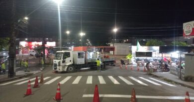 Prefeitura reforça segurança no trânsito com nova sinalização nos bairros Centro, Cachoeirinha e Cidade Nova e conjunto Parque das Nações