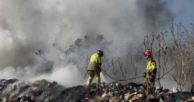 Incêndio de grandes proporções em lixão de Iranduba lança fumaça sobre Manaus