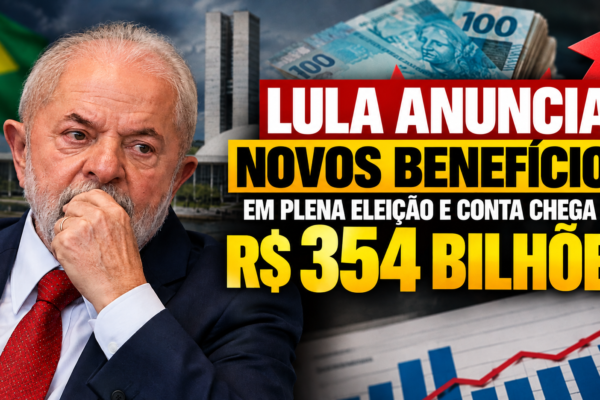 LULA ANUNCIA NOVOS BENEFÍCIOS EM PLENA ELEIÇÃO E GASTOS CHEGAM A R$ 354 BILHÕES,